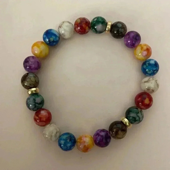 🆕Retro Colorful Yoga Energy Beaded Bracelet🆕 - Picture 2 of 4